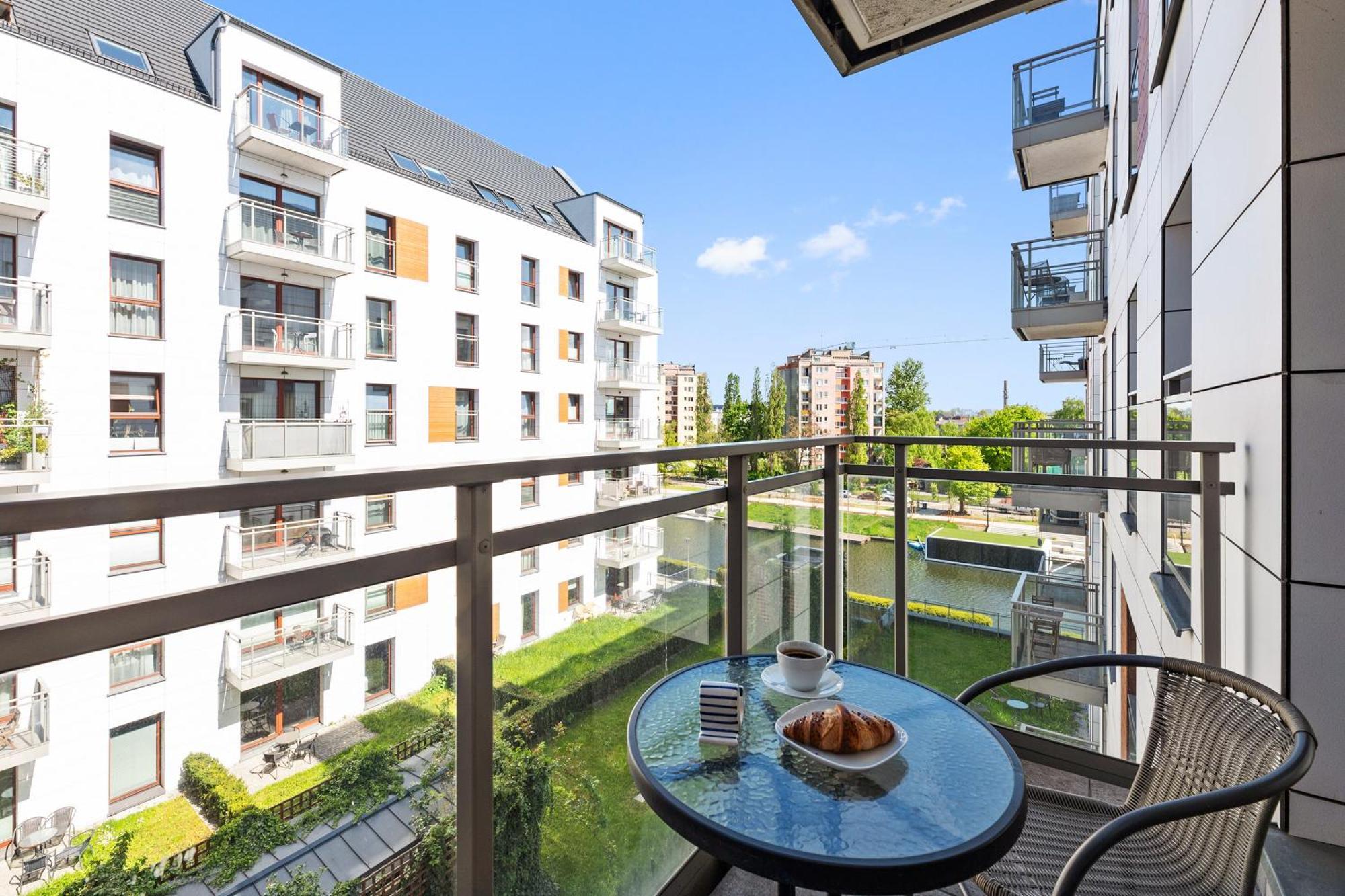 Nowa Motlawa Spa, Pool, Gym & Parking By Downtown Apartments Danzig Exterior foto
